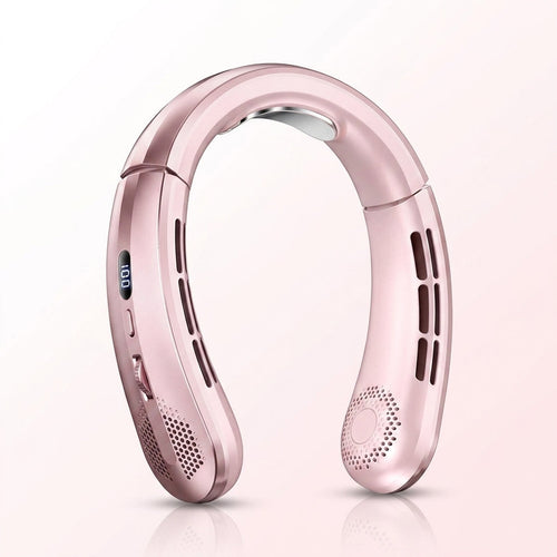 BREEZO Flow Neck Fan — Pink